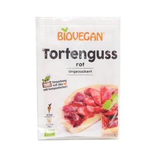 BIOVEGAN Cake Glaze Red (Unsweetened)