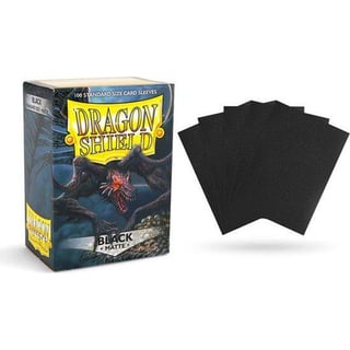 Sleeves Dragon Shield Matte Black 100 St