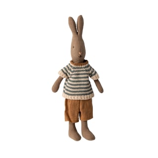 Maileg Rabbit Size 1, Shirt and Shorts - Brown