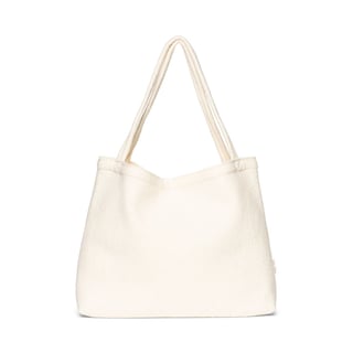 Off White Wool Mom Bag - Off-white