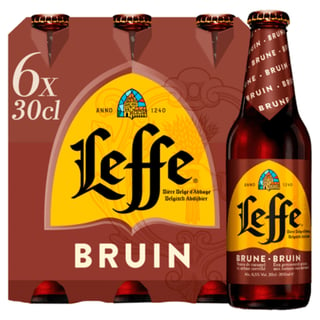 Leffe Bruin Belgisch Abdijbier Flessen 6 X 30 Cl