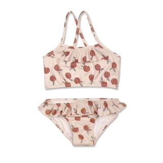 Petit Blush  - Ruffle Bikini Peaches All-Over Print