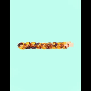 Hairclip Small Chain - Brown Panter