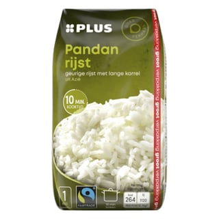 PLUS Pandan Rijst Fairtrade