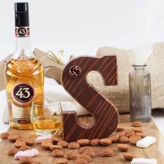 Chocoladeletter Licor 43 S - Melk - 200 Gram - Ambachtelijk Handgemaakt