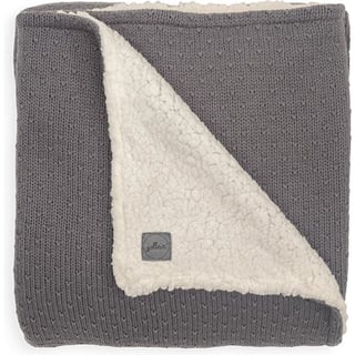 Jollein Ledikantdeken Bliss Knit Teddy Storm Grey 100 X 150