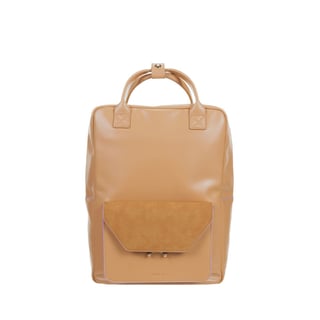 Backpack Affogato Beige Vegan Leather 13