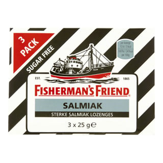 FISHERMAN'S FRIENDS Salmiak Suikervrij 3 Pack