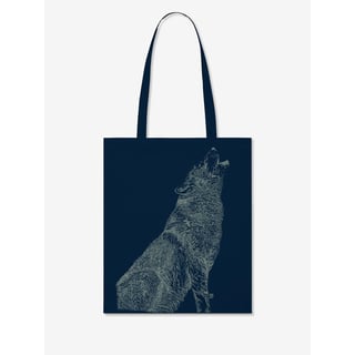 HUILENDE WOLF TOTE TAS - Color: Navy - Type: 15 - 00