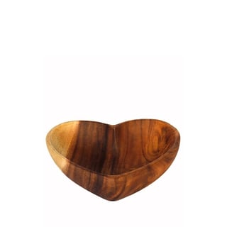 Bowl Acacia Heart - Size: 25cm