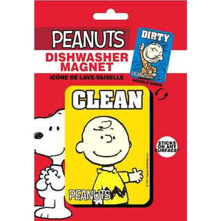 Peanuts - Dishwasher Magnet - Charlie Brown Clean/Dirty