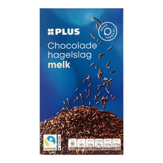 PLUS Chocoladehagelslag Melk Fairtrade