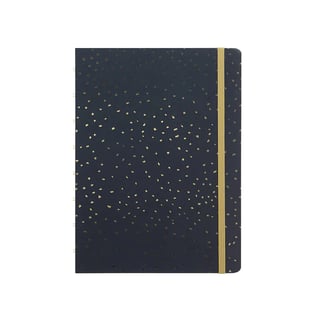 Refillable Hardcover Notebook A5 Lined - Confetti Charcoal