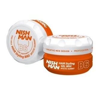 Nish man Hair Styling Gel Wax Mystic Gummy B6 150 ml