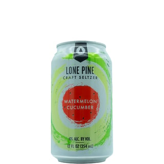 Lone Pine Brewing Co Craft Seltzer Water Melon Cucumber