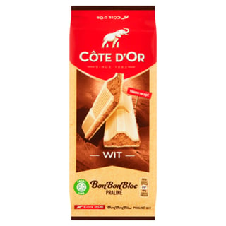 Côte d'Or BonBonBloc Chocoladereep Praliné Wit