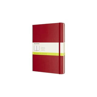 Moleskine notebook hardcover x-large plain red - 19 x 25cm / red