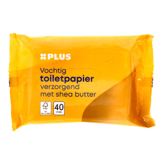 PLUS Vochtig Toiletpapier Shea Butter