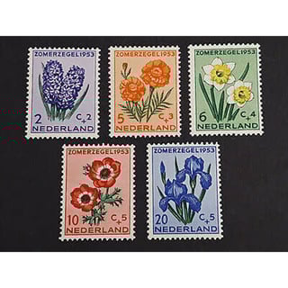 Serie Nederland Zomerzegels 1953 NVPH 602-606 Postfris