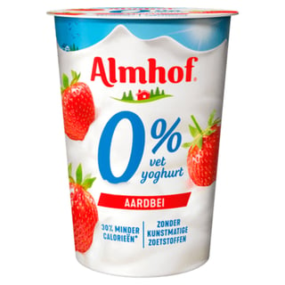 Almhof 0% Vet Yoghurt Aardbei