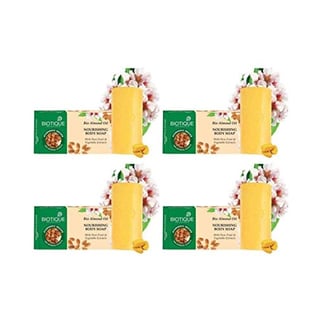 Biotique Bio Almond Oil Nourishing Body Soap, 150G - Pack Of 4