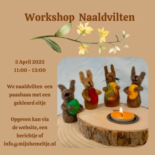 Workshop Paashaas Naaldvilten 5 April 2025