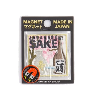 Koelkast Magneet Sake Patch 7cm Geborduurd