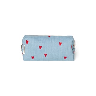 Denim Pouch  Blue Hearts - Blue Hearts / OS