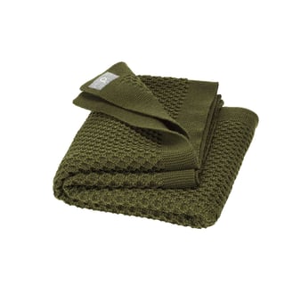 Wollen Baby Deken Honeycomb - Diverse Kleuren (Disana) - Kleur: Olive