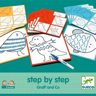 Djeco Tekenkaarten Step by Step Graff and Co