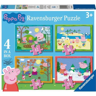Ravensburger Puzzel Peppa Pig 4 Seizoenen 12+16+20+24 Stukje