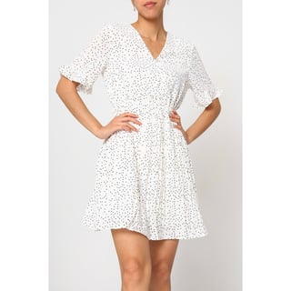 French Dress - White dots