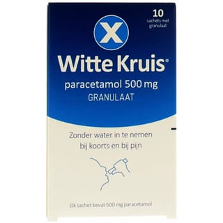 Witte Kruis Paracetamol Granulaat Sticks 10s