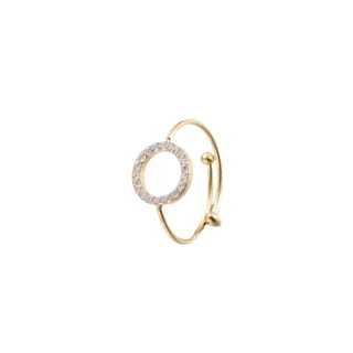 SPARKLE CIRCLE RING - GOLD