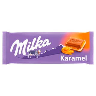 Milka Chocoladereep Karamel