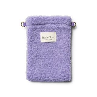 Lilac Teddy Phone Bag - Lilac