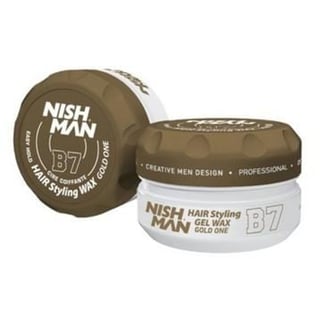 Nish Man Hair Styling Gel Wax Gold One B7 150 ml