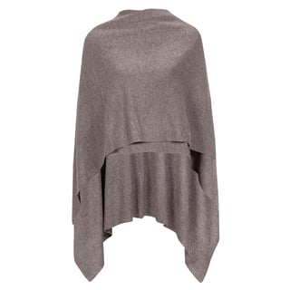 Knit-Ted Poncho Black - Choose Color: Mud