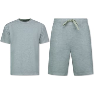 Zomerset Heren - Ribbed Oversized - Two Piece Setje - Twinset - Co Ord Set - F-918 - Grijs