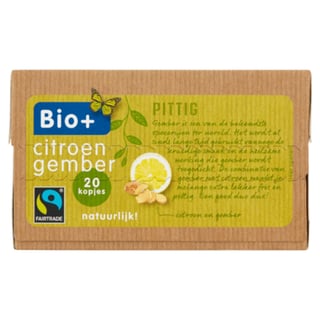 Bio+ Citroen Gember Thee Fairtrade