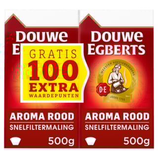 Douwe Egberts Aroma Rood Filterkoffie Dubbelpak