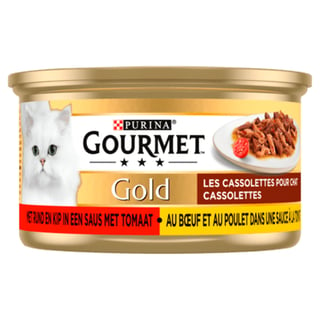Gourmet Gold Cassolettes Kattenvoer Rund/kip