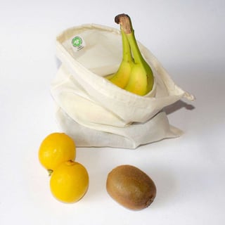 Herbruikbare Groente en Fruit zak van Biokatoen