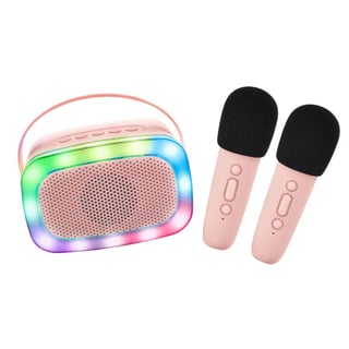 Lalarma Karaokeset 2 Microfoons Pink