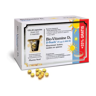 Pharma Nord Bio Vitamine D3 25mcg 120 40 Cps