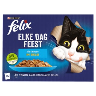 Felix Elke Dag Feest Kattenvoer Vis Selectie