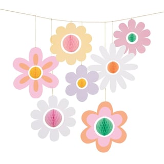 Meri Meri Groovy Flower Hanging Decorations