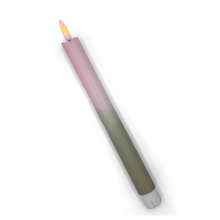 Studio Lux - LED Kaars - Roze/Olijfgroen