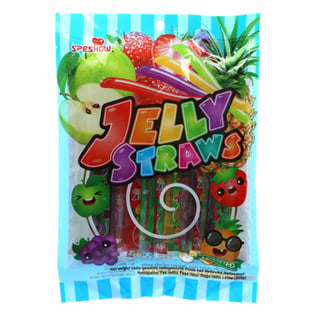 Speshow Assorted Jelly Straws in Bag 300g