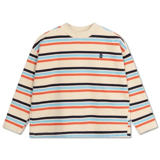 Repose AMS Oversized Boxy Sweater Multi Creme Brulee Stripe